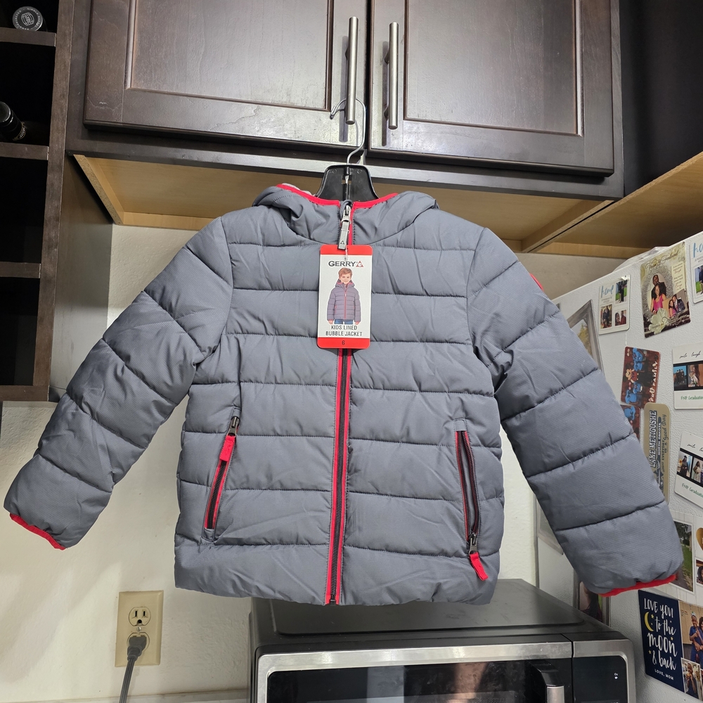 Gerry  Gray and Red Kids Puffer  Toddler 6T Jacket
